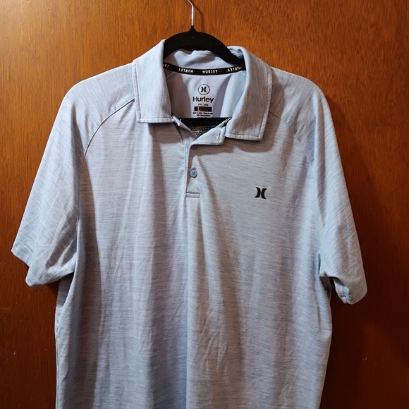 Hurley Other - Hurley Mens Polo Shirt, Short Sleeve Athletic Golf‎ Casual Blue Large